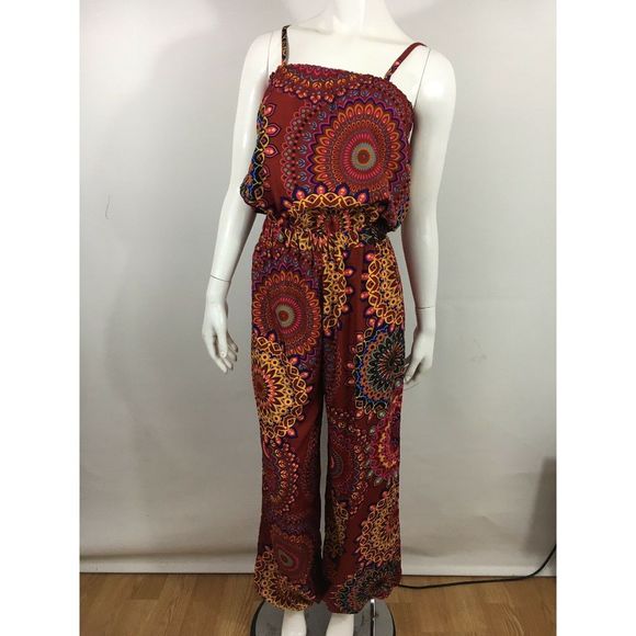Coline Jumpsuit Mandala Print Jumpsuit - Picture 1 of 8